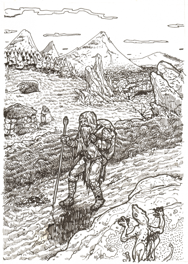 high fantasy rotring drawing